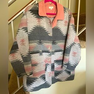 ✨STUNNING BUTTON-DOWN SOUTHWESTERN AZTEC COAT/JACKET! M/L
